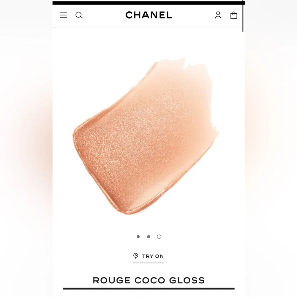 CHANEL NIB Rouge Coco Gloss in 712 Melted Honey